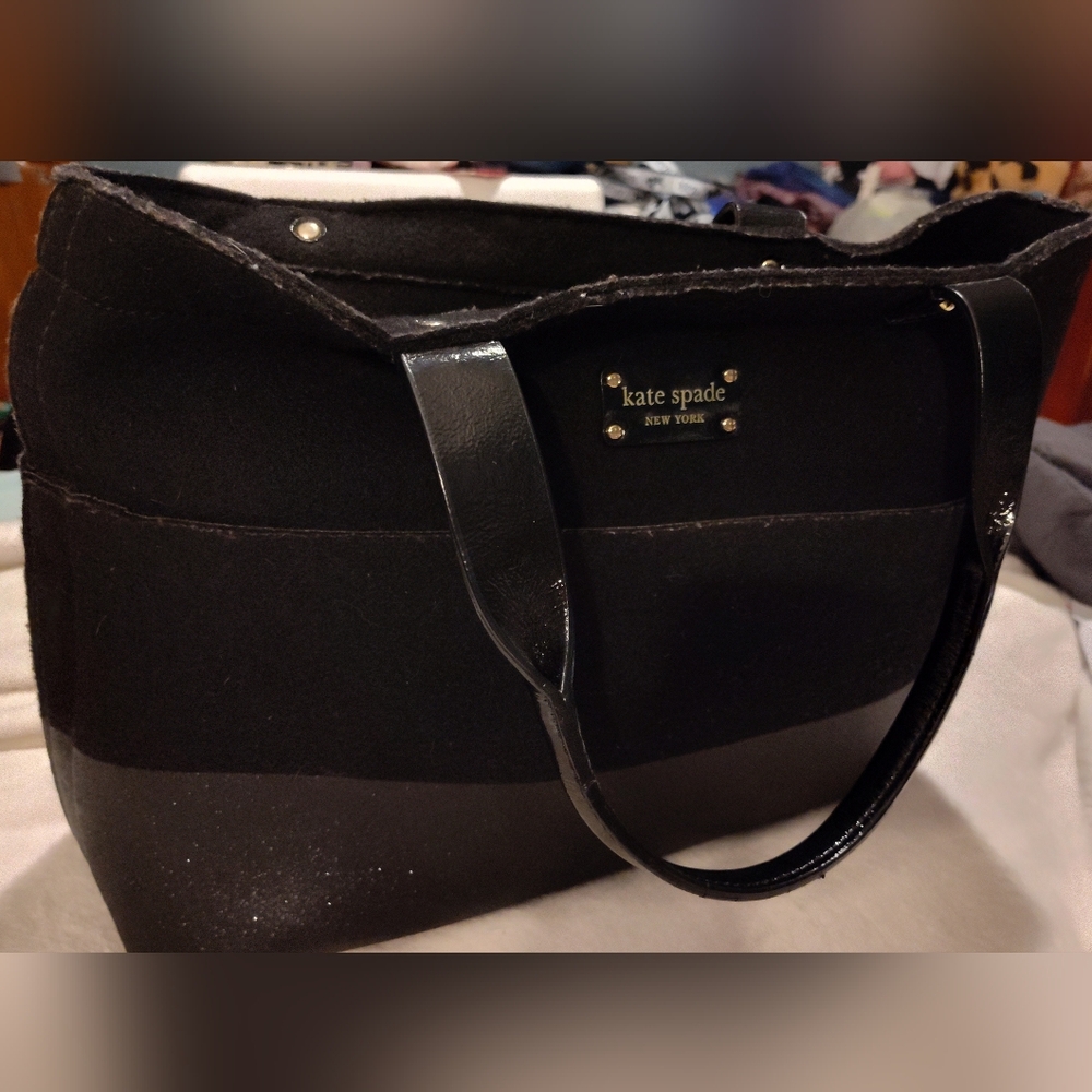 VINTAGE!! Kate Spade Wool Tote Bag